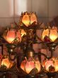 Lotus shaped temple lamps