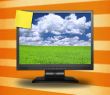 adhesive note on lcd
