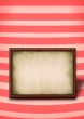 frame against striped background