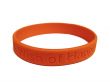 Orange silicone  wristband