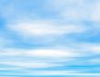 fluffy clouds and blue sky