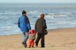 family on the beach