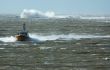 pilot boat in a storm
