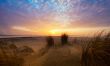 Beautiful sunset and sand dunes