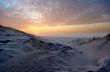 Beautiful sunset and sand dunes
