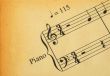 retro music note