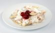 Dumplings with a cherry.