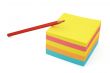 adhesive notes and crayon