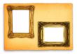 antique frames against retro background