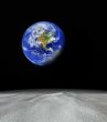 earth from abstract planet