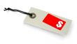 Sale tag with copy space