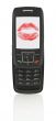mobile phone with love message