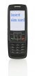 mobile phone with message