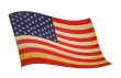 retro wavy american flag