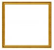 XXL size golden square frame