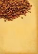 coffee beans with retro copy space - vertical