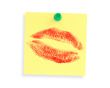 love message on adhesive note