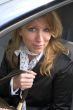 Business woman in the car