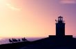 lighthouse in the evening