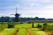 dutch windmill landscape
