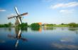 beautiful dutch windmill landscape