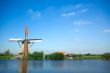 beautiful dutch windmill landscape