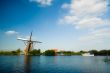 beautiful dutch windmill landscape