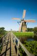 beautiful dutch windmill landscape