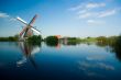 beautiful dutch windmill landscape