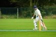 man playing cricket