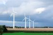 windmills on farmland