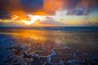 Beautiful sunset on the beach