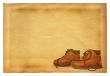 boots on retro background