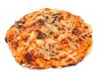 pizza on white