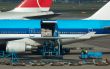 aircraft unloading cargo