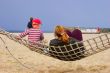 Mother and child in hammock