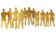 textures style of people silhouettes