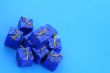 gifts on blue background