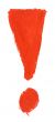 hand painted exclamation mark