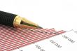 pen tip and business chart #2