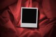 photo on red satin