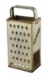 old rusty grater on white