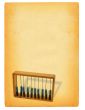 old sheet of paper with abacus motif