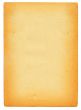 sheet of old stained paper isolated on pure white
