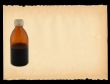 torn out old sheet of paper with bottle motif - XXL size