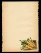 torn out old sheet of paper with matchbox motif - XXL size