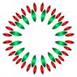 Christmas wreath frame
