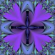 Thorny neon cross mandala