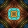 Hammered metallic mandala