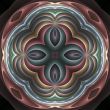 3d pastel fractal mandala